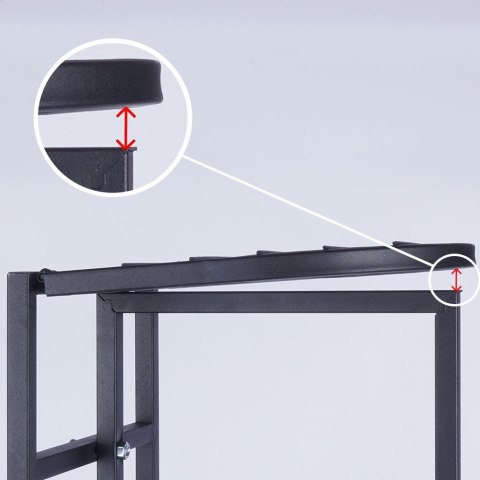 Kwietnik Metalowy Czarny 84,5 cm ORION 5 Poziomów