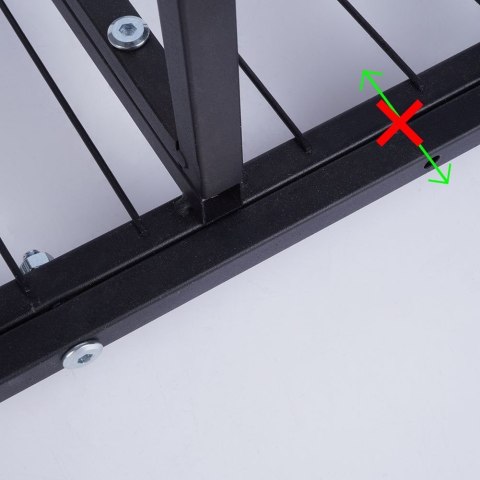 Kwietnik Metalowy Czarny 84,5 cm ORION 5 Poziomów