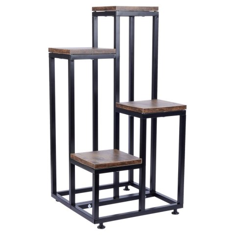 Kwietnik Stojak na Kwiaty 4-Poziomowy Kaskada Metalowy Loft VILDE 69 cm