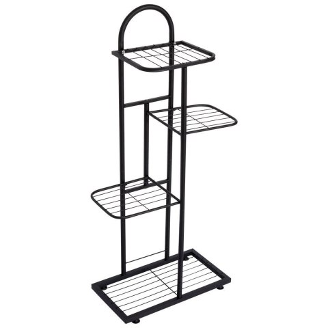 Kwietnik Stojak na Kwiaty 4-Poziomowy Kaskada Metalowy Loft VILDE 80 cm