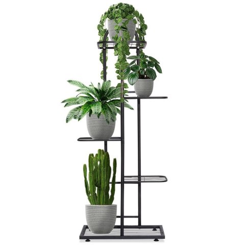 Kwietnik Stojak na Kwiaty 5-Poziomowy Kaskada Metalowy Loft VILDE 96 cm