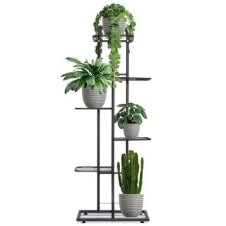 Kwietnik Stojak na Kwiaty 6-Poziomowy Kaskada Metalowy Loft VILDE 106 cm
