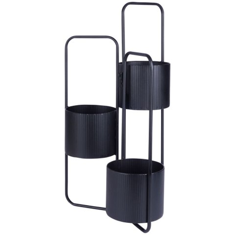 Kwietnik Stojak na Kwiaty Metalowy Kaskada 3-poziomowy VILDE 33x24x57 cm