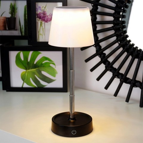 Lampa Lampka Stołowa Nocna LED Biała Bezprzewodowa AMBIANCE 11-29,5 cm