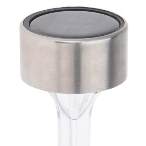 Lampa Ogrodowa Solarna Wbijana 33 cm ORION ze Stali Nierdzewnej