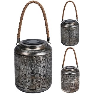 Lampion Ogrodowy Solarny Metalowy 19,5 cm ORION Wiszący