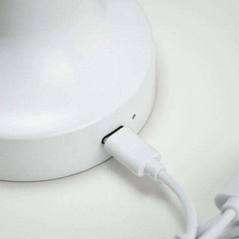 Lampka Stołowa LED Biała Bezprzewodowa 3 Tryby Świecenia VILDE 21x12 cm