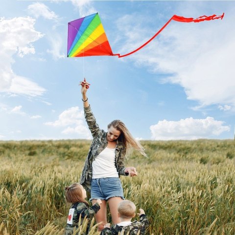 Latawiec tęczowy 87x81 cm