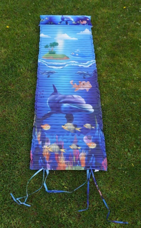 Leżak Plażowy Piankowy z Zagłówkiem Nadrukiem KUBISPORT 184 x 55 x 1,5 cm