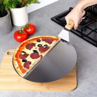 Łopata do Pizzy Stal Nierdzewna Okrągła 48,5 x 30,5 cm do Pieczenia VILDE