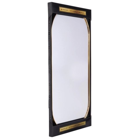 Lustro Ścienne Owalne Złota Rama 72 x 32 cm Pionowo Poziomo VILDE