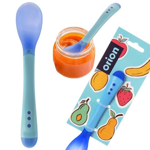 Łyżeczka Dziecięca z Miękką Końcówką Niebieska 13,5 x 2,5 cm ORION