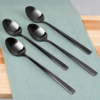 Łyżeczki Koktajlowe Stal Nierdzewna Czarne 4 Szt.18 cm EXCELLENT HOUSEWARE