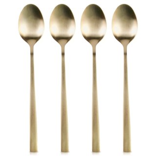 Łyżeczki Koktajlowe Stal Nierdzewna Złote 4 Szt.18 cm EXCELLENT HOUSEWARE