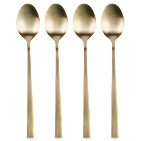 Łyżeczki Koktajlowe Stal Nierdzewna Złote 4 Szt.18 cm EXCELLENT HOUSEWARE