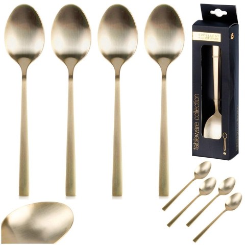 Łyżeczki do Herbaty Stal Nierdzewna Złote 4 Szt. 15 cm EXCELLENT HOUSEWARE
