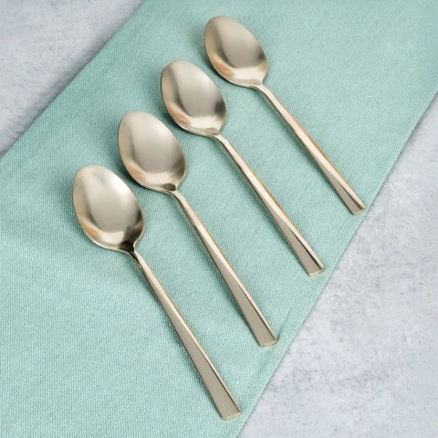 Łyżeczki do Herbaty Stal Nierdzewna Złote 4 Sztuki 15 cm ORION