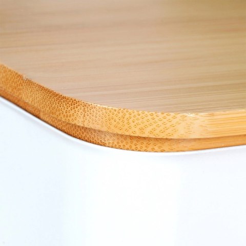 Maselniczka Pojemnik na Masło Stalowa Biała Klasyczna VILDE 15x10x7,5 cm