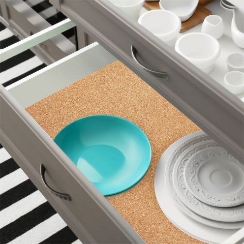 Mata Antypoślizgowa Samoprzylepna Korek 120 x 30,5 cm do Szuflady ORION