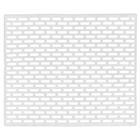 Mata do Zlewu Gumowa Biała 33 x 28 cm Perforowana Antypoślizgowa ORION