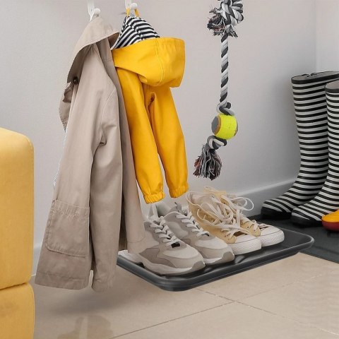 Mata na Buty Ociekowa 38 x 38 x 2,5 cm z Wypustkami Ochronna Czarna ORION