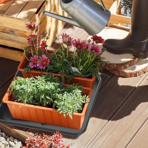 Mata na Buty Ociekowa 38 x 38 x 2,5 cm z Wypustkami Ochronna Czarna ORION