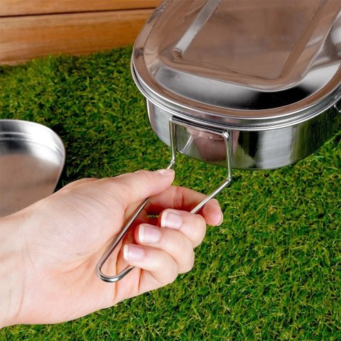 Menażka Obiadowa Stalowa Pojemnik Lunchbox 2-Poziomowa REDCLIFFS 350/900 ml