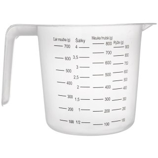 Miarka Kuchenna 1 L Tworzywo Przezroczyste z Uchwytem i Wylewką ORION