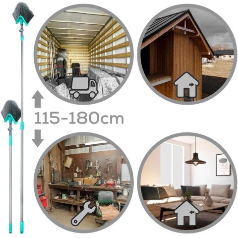 Miotła Teleskopowa do Kurzu i Pajęczyn 115-180 cm Trójkątna VILDE