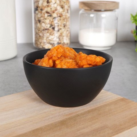 Miseczka Ceramiczna Czarna Matowa 10 cm 180 ml do Zmywarki i Mikrofali HIT