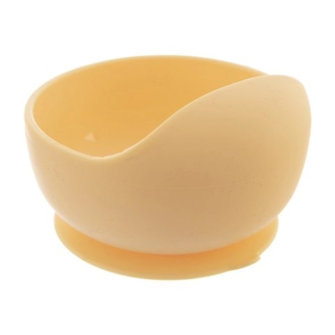 Miseczka dla Dziecka 12 cm 360 ml Silikonowa z Przyssawką Żółta ORION