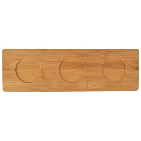 Miseczki na Przekąski WHITELINE 32 cm 7 el na Tacy Bambusowej ORION