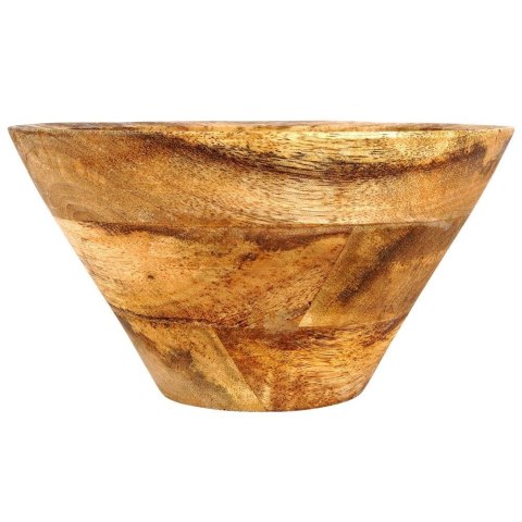 Miska Stołowa Drewniana do Serwowania Podawania Naturalna VILDE 19,5 cm, 1l