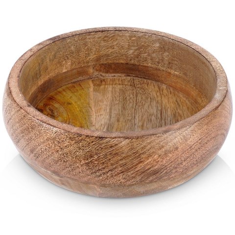 Miska na Owoce do Sałatki Dekoracyjna Drewniana ORION 18,5 cm 900 ml