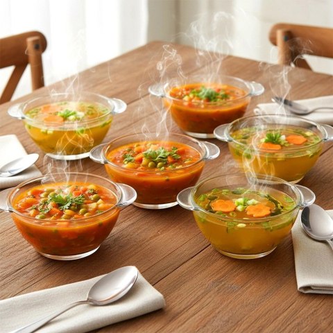 Miski bulionówki szklane 420 ml 6 szt.