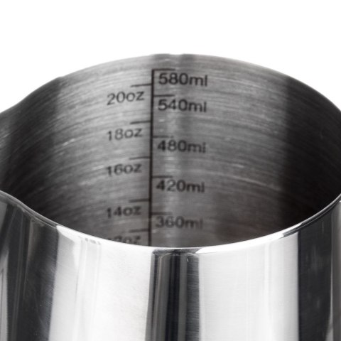 Mlecznik Dzbanek na Mleko Stalowy z Miarką ORION 580 ml