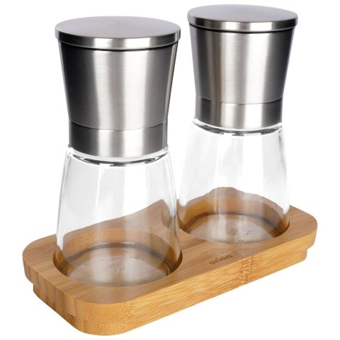Młynek do Mielenia Przypraw Pieprzu i Soli na Stojaku ORION 14,5 cm Zestaw