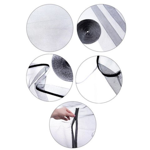 Moskitiera Siatka na Okno Dachowe Owady z Zamkiem ORION Biała 140 x 120 cm