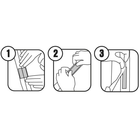 Moskitiera do Drzwi z Magnesem Magnetyczna Czarna Solidna ORION 212 x 100cm