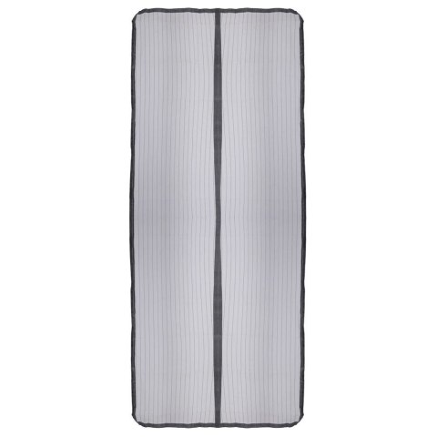 Moskitiera na Drzwi Czarna 210 x 100 cm Magnetyczna Poliester PROGARDEN