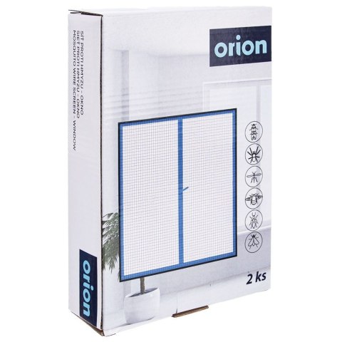 Moskitiera na Okno Biała 150 x 130 cm 2 szt. z Taśmą Poliester ORION