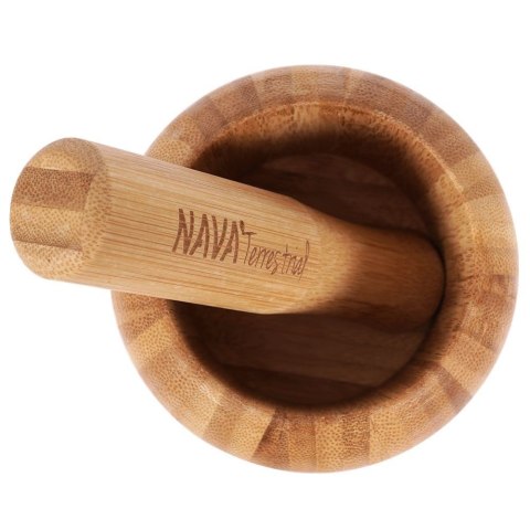 Moździerz Bambusowy Drewniany NAVA do Przypraw Pesto
