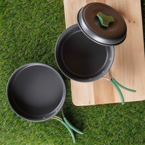 Naczynia Turystyczne Składane Aluminiowe pod Namiot IFFS 500 / 900 ml 2 el.