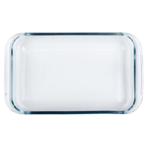 Naczynie Żaroodporne Szklane 25,5 x 15 cm Borokrzemowe z uchwytami VILDE