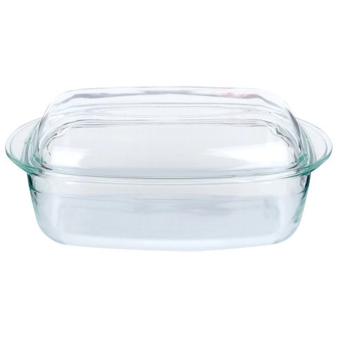 Naczynie Żaroodporne do Zapiekania z Pokrywką Szklane Solidne VILDE 3+1,5 L