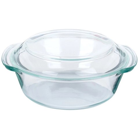 Naczynie Żaroodporne z Pokrywką do Pieczenia Szklane Małe VILDE 2 L + 750ml