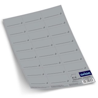 Naklejki na Przyprawy Prostokątne Szare Samoprzylepne 23 szt. ORION