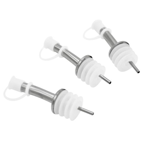 Nalewaki do Butelek ORION 3 szt. Stal Nierdzewna z Zamknięciem Lejka