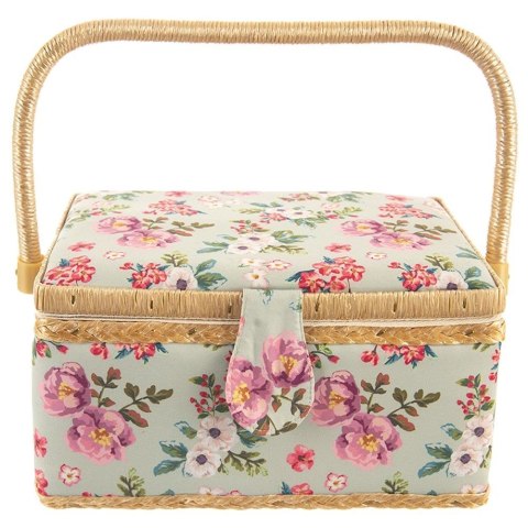 Niciarka z Pokrywą 29 x 20 x 13 cm Drewniana Solidna Trwała ORION