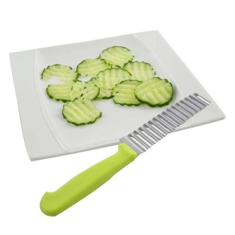 Nóż Karbowany do Frytek 23 cm Stal Nierdzewna z Uchwyt ORION